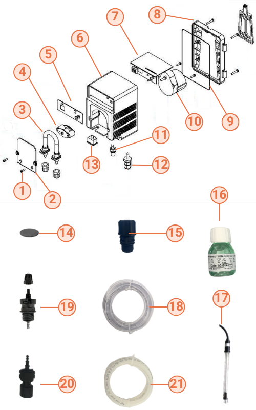 pièces détachées pompe doseuse ph piscine sotech